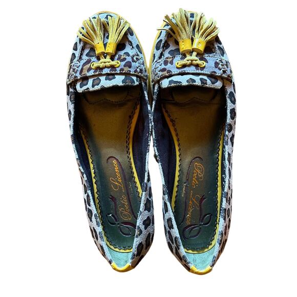 Poetic License Leopard Print Flats with Yellow Accents - Picture 3 of 8